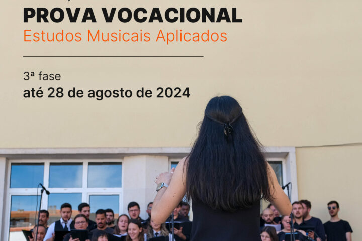 Até 28 de agosto – Inscrições para Prova de Aptidão Vocacional de Estudos Musicais Aplicados 2024/2025